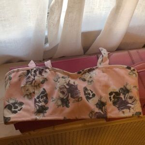 pastel kawaii goth skull bralette cage back